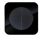 کلید و پریز آدا پلکسی مشکی دلند پلاس /کلید دو پل(مکانیزم+قاب)