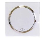 کلید و پریز آوا پلکسی سفید زه نقره ای/کلید کراکس(مکانیزم+قاب+زه نقره ای)