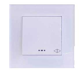 کلید و پریز مدل آسا پلکسی سفید برند دلند (مکانیزم +قاب ) / کلیدکراکس(صلیبی)