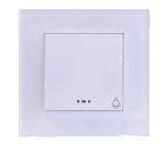 کلید و پریز مدل آسا پلکسی سفید برند دلند (مکانیزم +قاب ) / شاسی راه پله