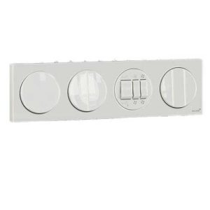 کلید و پریز آوا سفید دلند پلاس/آوا ، قاب چهارخانه