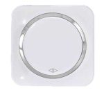 کلید و پریز آدا پلکسی سفید زه نقره ای دلند(مکانیزم+قاب+زه) / کلید کراکس