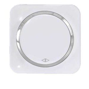 کلید و پریز آدا پلکسی سفید زه نقره ای دلند(مکانیزم+قاب+زه) / کلید کراکس