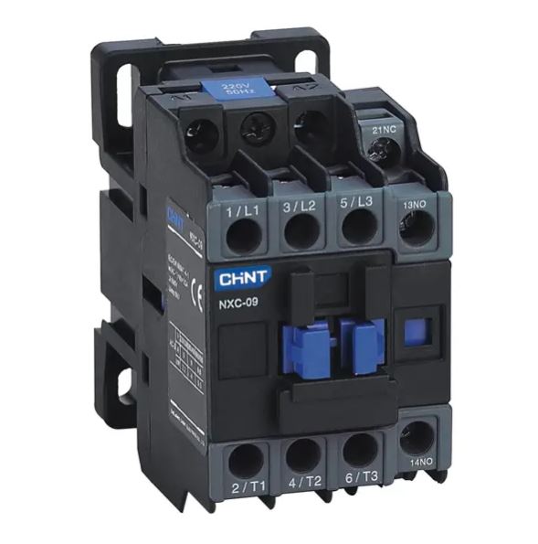 مینی کنتاکتور 12آمپر 5.5کیلووات برند CHINT بوبین VAC 220 مدل NXC-12M10