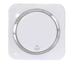 کلید و پریز آدا پلکسی سفید زه نقره ای دلند(مکانیزم+قاب+زه) / شاسی راه پله