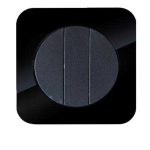 کلید و پریز آدا پلکسی مشکی دلند پلاس /کلید سه پل(مکانیزم+قاب)