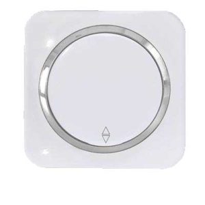 کلید و پریز آدا پلکسی سفید زه نقره ای دلند(مکانیزم+قاب+زه) / کلید تبدیل