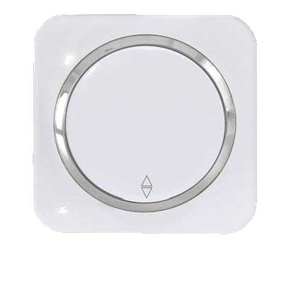 کلید و پریز آدا پلکسی سفید زه نقره ای دلند(مکانیزم+قاب+زه) / کلید تبدیل