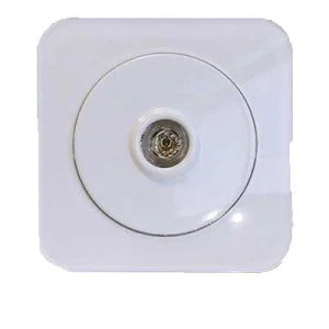 کلید و پریز آدا پلکسی سفید دلند پلاس /فیش آنتن(مکانیزم+قاب)