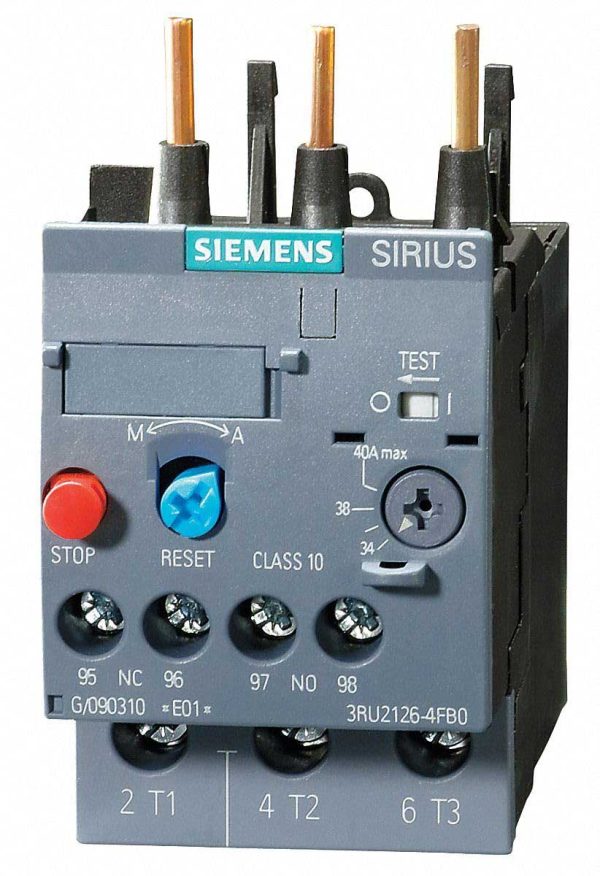 بی متال ( رله حرارتی/ اضافه جریان) SIEMENS مدل 3RU2126-4FB0 تنظیمات 34 :40