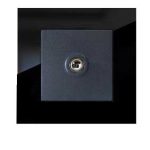 کلید و پریز مدل آسا پلکسی مشکی برند دلند(مکانیزم +قاب ) / فیش آنتن