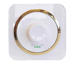 کلید و پریز آدا پلکسی سفید زه طلایی دلند (مکانیزم+قاب+زه) / دیمر لامپ 800 وات