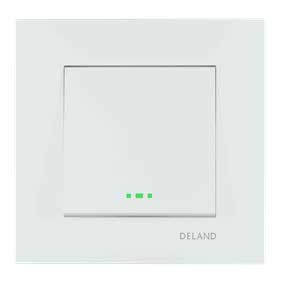 کلید و پریز مدل آسا برند دلند / کلید یک پل