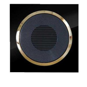 کلید و پریز آوا پلکسی مشکی زه طلایی دلند(مکانیزم+قاب+زه) / زنگ اخبار