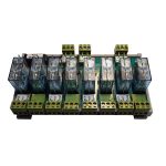 برد رله 8 تایی 16 آمپر ولتاژ تحریک 24VDC حاوی 8 عدد رله فیندر 4061.9024.0000