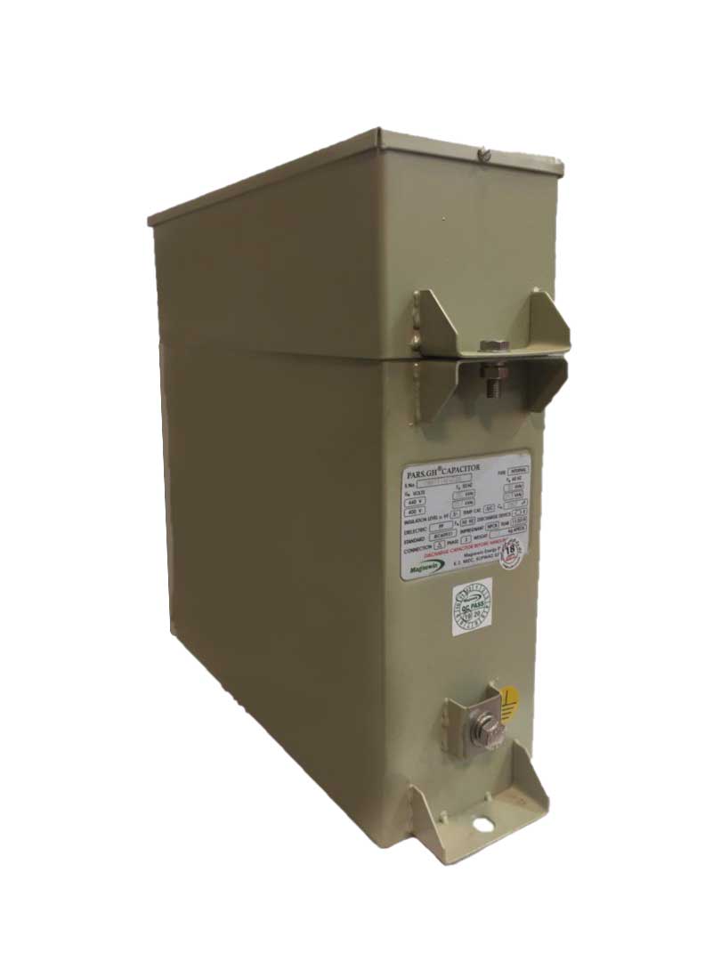 خازن 3فاز فشار ضعیف روغنی کتابی 20 کیلووار 440 ولت (15 در 400) پارس PARS.GH