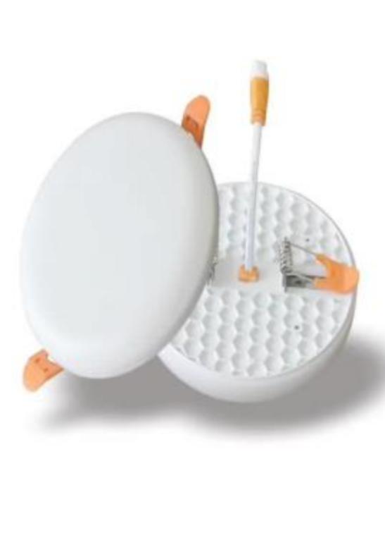 پنل توکار گرد فریم لس 18 وات نور آفتابی برند سان لوکس