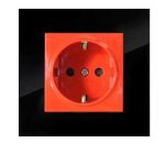 کلید و پریز مدل آسا پلکسی مشکی برند دلند(مکانیزم +قاب ) / پریز ارت UPS