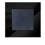 کلید و پریز مدل آسا پلکسی مشکی برند دلند(مکانیزم +قاب ) / شاسی راه پله