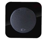 کلید و پریز آدا پلکسی مشکی دلند پلاس /پریز ارت دربدار