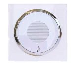 کلید و پریز آوا پلکسی سفید زه نقره ای/زنگ ملودی(مکانیزم+قاب+زه نقره ای)