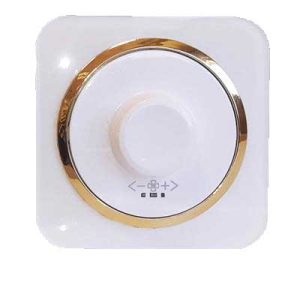 کلید و پریز آدا پلکسی سفید زه طلایی دلند (مکانیزم+قاب+زه) / دیمر فن 800 وات