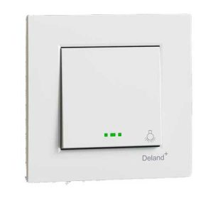 کلید و پریز آسا سفید دلند پلاس /شاسی راه پله(مکانیزم+قاب)