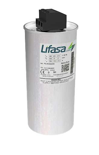 خازن 3فاز فشار ضعیف لیفاسا، 50 کیلووار ، 400 ولت مدل POLB40500HD