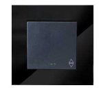 کلید و پریز مدل آسا پلکسی مشکی برند دلند(مکانیزم +قاب ) / کلید تبدیل