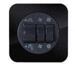 کلید و پریز آدا پلکسی مشکی دلند پلاس /کلیدکولر(مکانیزم+قاب)