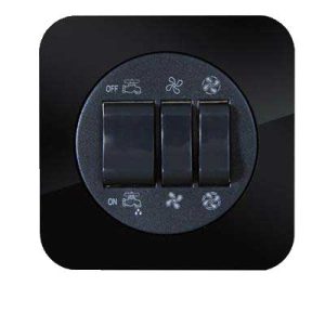 کلید و پریز آدا پلکسی مشکی دلند پلاس /کلیدکولر(مکانیزم+قاب)