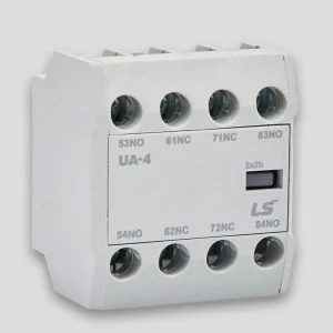 کنتاکت کمکی چهار باز قابل نصب روی کنتاکتور LS مدلUA–4 (4NO) برای کنتاکتورهای 6 الی 150