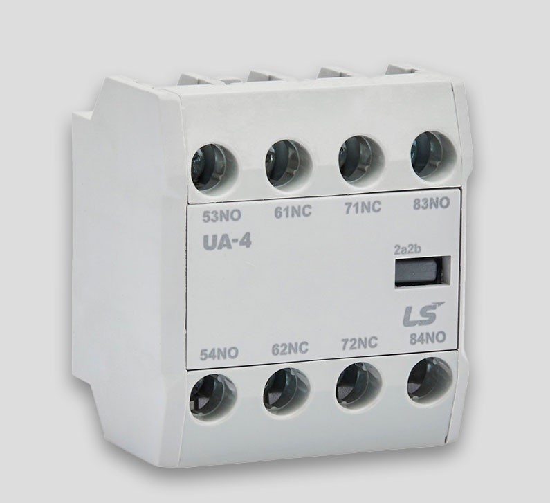 کنتاکت کمکی چهار باز قابل نصب روی کنتاکتور LS مدلUA–4 (4NO) برای کنتاکتورهای 6 الی 150