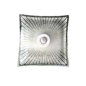 چراغ سقفی سنسور دار مدل خورشید - شیشه ای - مربعی