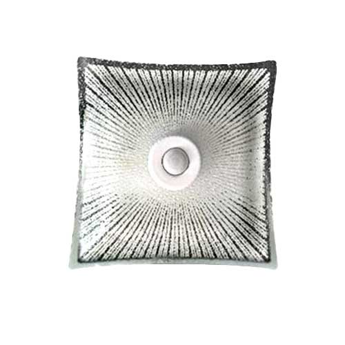 چراغ سقفی سنسور دار مدل خورشید - شیشه ای - مربعی