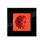 کلید و پریز مدل آسا پلکسی مشکی برند دلند(مکانیزم +قاب ) / پریز ارت UPS