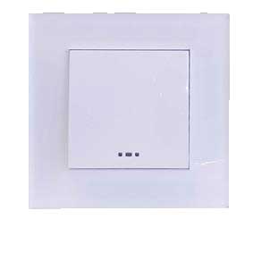 کلید و پریز مدل آسا پلکسی سفید برند دلند (مکانیزم +قاب ) / تک پل