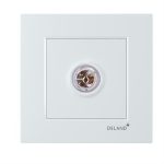 کلید و پریز آسا سفید دلند پلاس /فیش بلندگو(مکانیزم+قاب)