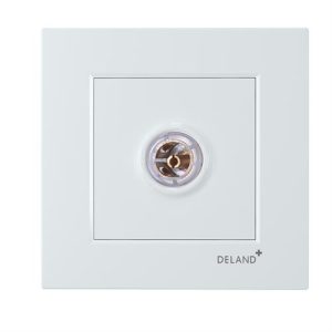 کلید و پریز آسا سفید دلند پلاس /فیش بلندگو(مکانیزم+قاب)