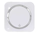 کلید و پریز آدا پلکسی سفید زه نقره ای دلند(مکانیزم+قاب+زه) / شاسی زنگ