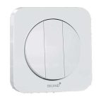 کلید و پریز آدا سفید دلند پلاس /آدا،کلید سه پل(مکانیزم+قاب)