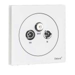 کلید و پریز آوا سفید دلند پلاس/آوا،فیش آنتن مرکزی