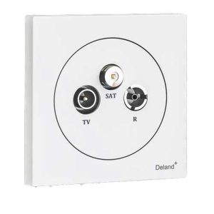 کلید و پریز آوا سفید دلند پلاس/آوا،فیش آنتن مرکزی