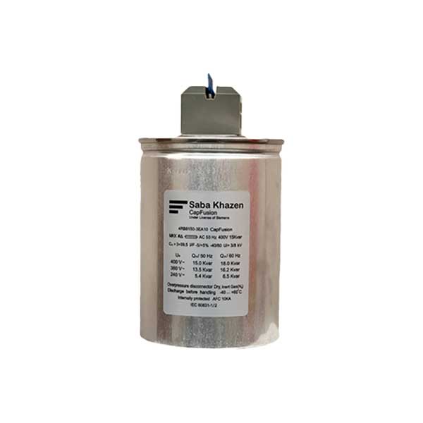 خازن سه فاز فشار ضعیف گازی صبا خازن 20کیلووار 400 ولت