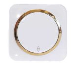 کلید و پریز آدا پلکسی سفید زه طلایی دلند (مکانیزم+قاب+زه) / کلید تبدیل