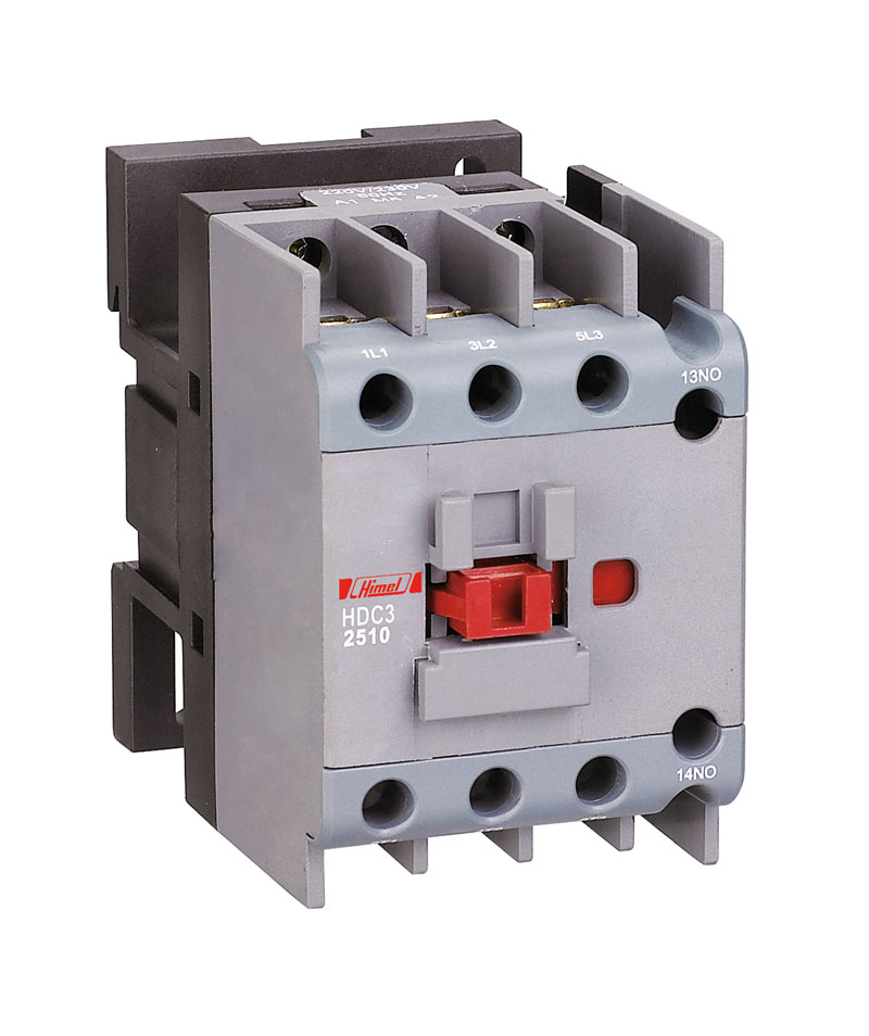 کنتاکتور 25 آمپر 11 کیلووات بوبین 220VAC برند هیمل HIMEL