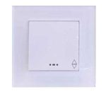 کلید و پریز مدل آسا پلکسی سفید برند دلند (مکانیزم +قاب ) / کلید تبدیل