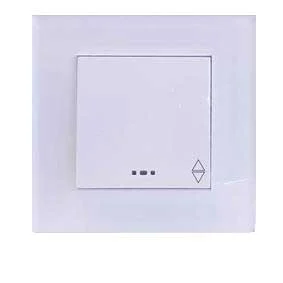 کلید و پریز مدل آسا پلکسی سفید برند دلند (مکانیزم +قاب ) / کلید تبدیل