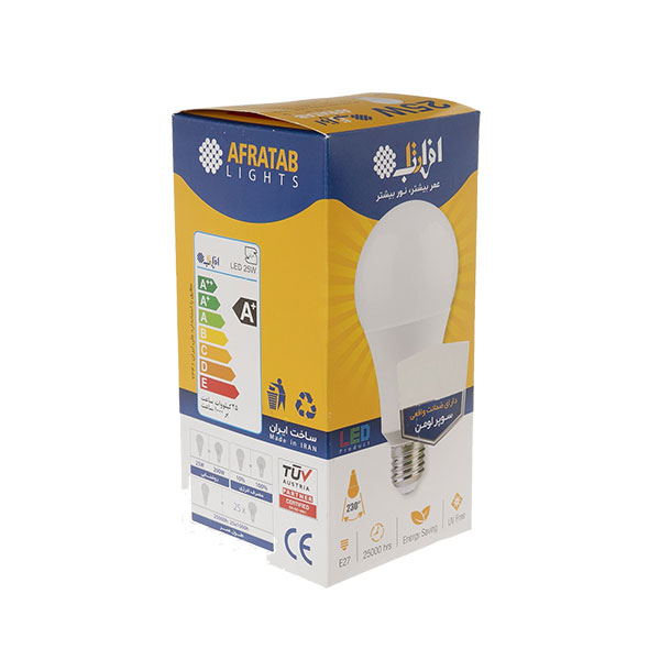 لامپ ال ای دی حبابی 25 وات برند افراتاب - تصویر 4