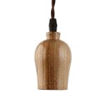 آویز چوبی تسلا بدون لامپ مدل LEO TS-A5